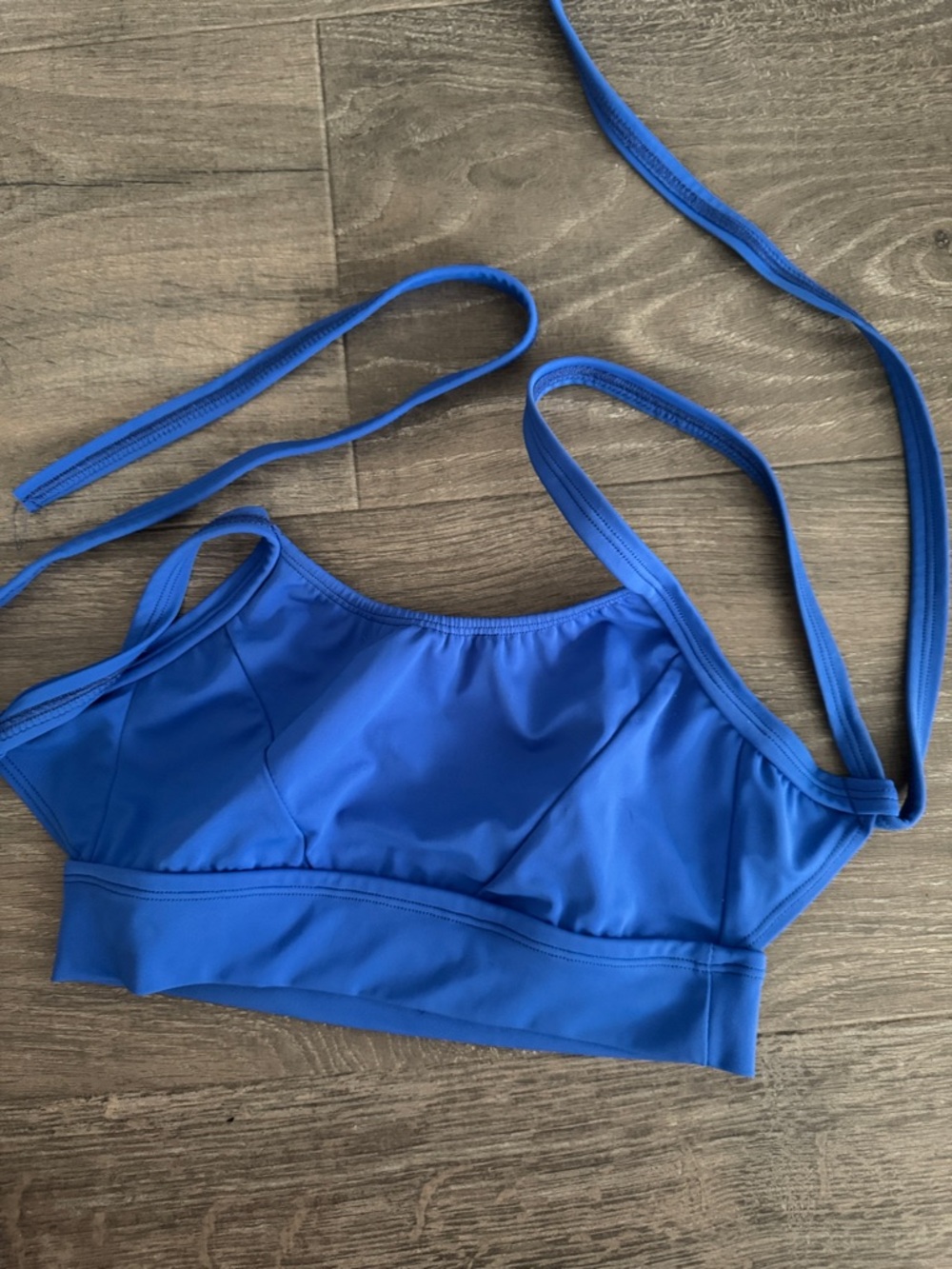 Carissa couture dance Scoop Neck Blue Bralette Top Sz XL child